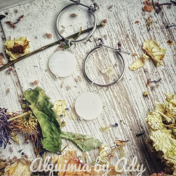 Alquimia Silver Hoop Earrings - Picture 1 of 1